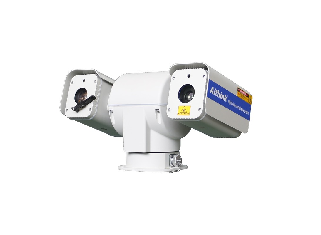 Mid Range Laser Night Vision Camera Auto Focus Laser PTZ Camera With HD Monitor