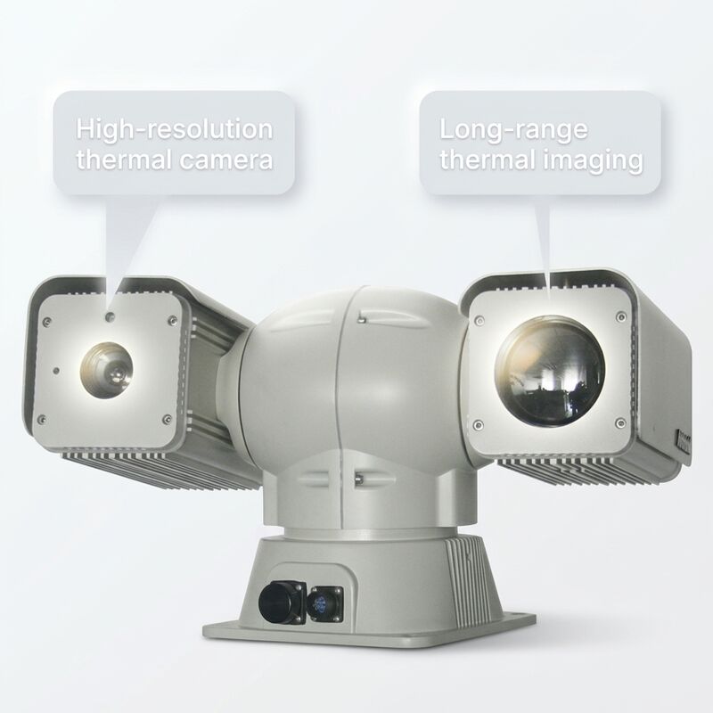 Thermal Imaging Camera with 7.5~14μm Spectral Band and Uncooled VOX FPA Detector for 50m～30km Detection Range
