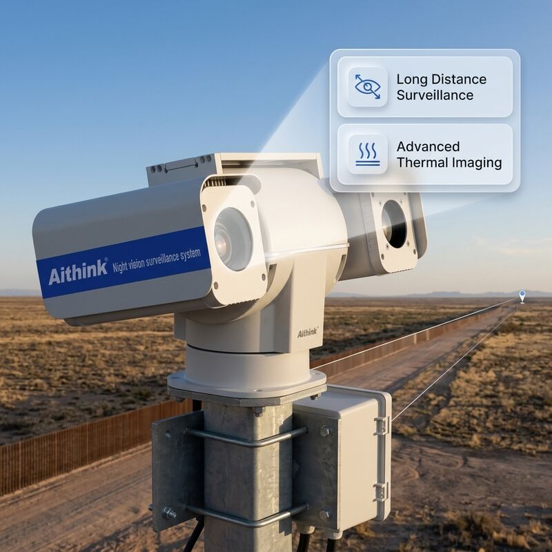 Low Power ≤1.5W Thermal Imaging Camera with Uncooled VOX FPA Detector for 50m～30km Range Heat Detection