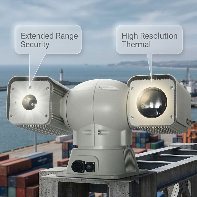 Thermal Imaging Camera with 7.5~14μm Spectral Band and Uncooled VOX FPA Detector for 50m～30km Detection Range