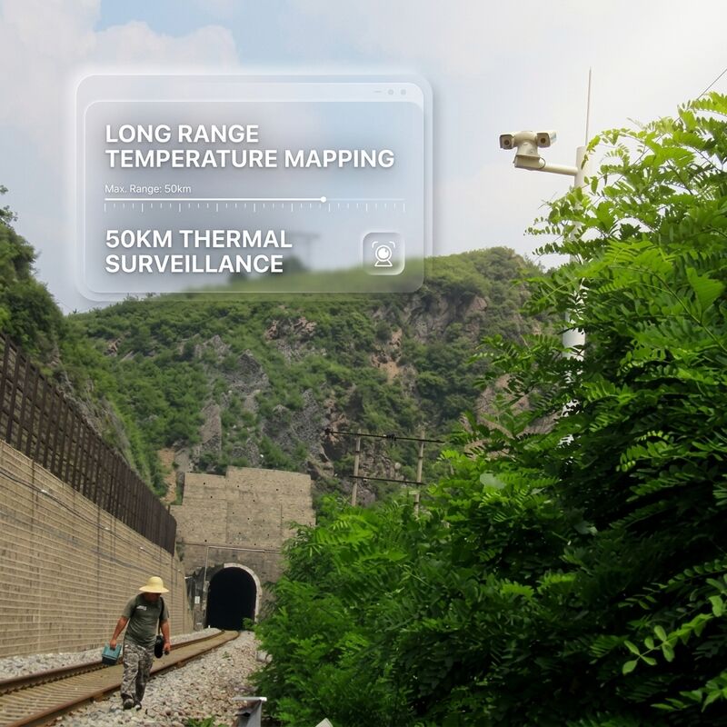 Thermal Imaging Camera with Uncooled VOX FPA and RS232/RS422/RS485 Control Port for 50m～30km Range Temperature Mapping