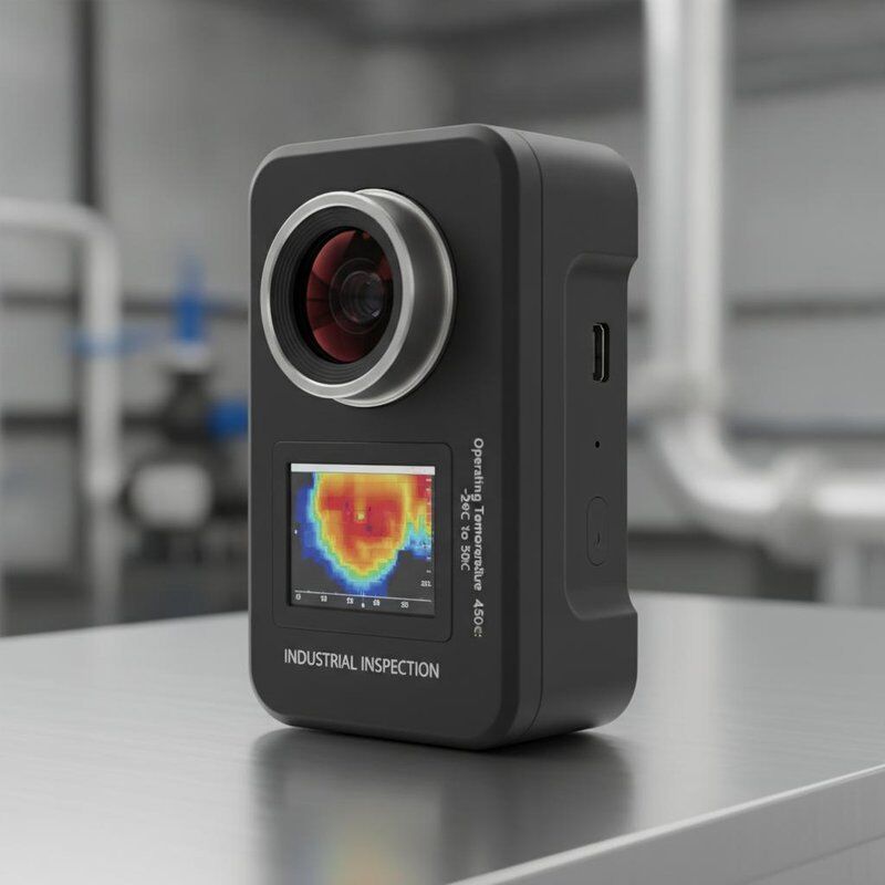 Black Thermal Imaging Camera Mini Thermal Imaging Module Operating Temperature Range Minus 20 to 50 Degrees Celsius Ideal for Industrial Inspection