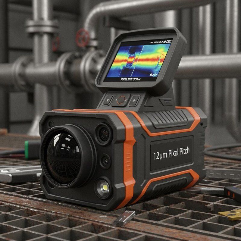 Fixed Focusing Mode Thermal Imaging Camera Offering 12μm Pixel Pitch EXW Applicable to Pipeline Inspection and Corrosion Detection