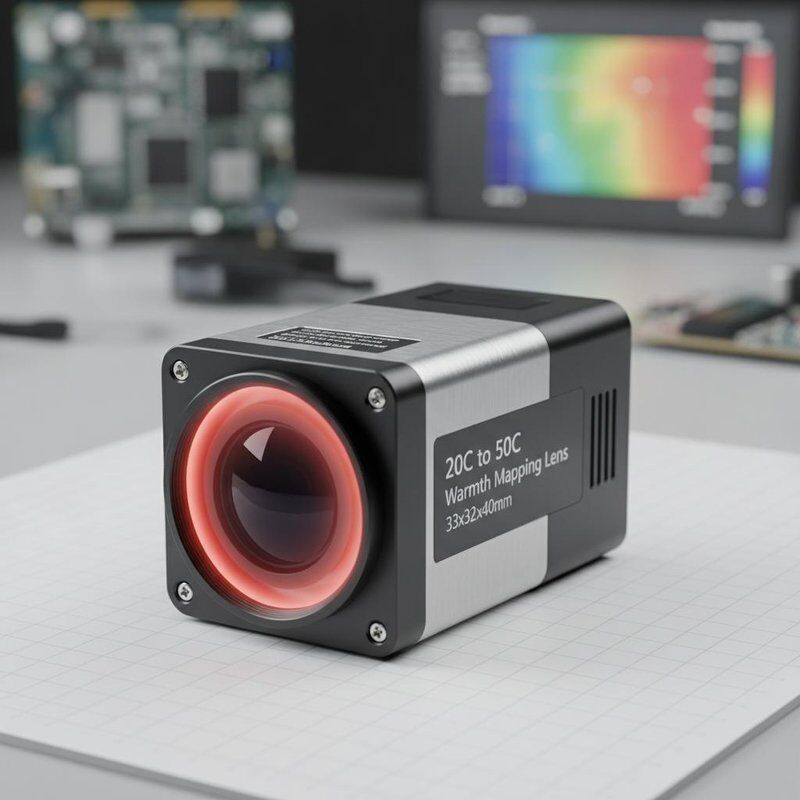 20C to 50C Warmth Mapping Lens 33x32x40mm designed to deliver precise warmth distribution data in various environments