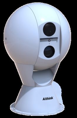 Multifunction PTZ Thermal CMOS Infrared Night Vision Security Camera With Gyro Stabilization